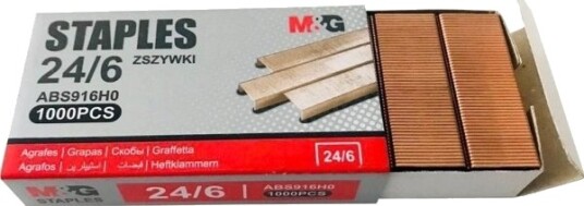 Mg M&G Hekter/Klammer Galvanisert 24/6 1000 Stk