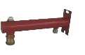 Kombi Vægophæng / Tilslutningssæt Til Trykeksp. Beh. 15Mm Klemr. Cv Nedad. 3/4" Trykeksp Nedad Med Lukkeautomat. Incl Luftskrue. Rød