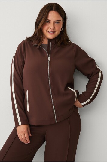 Zizzi Kardigan mClaudia L/S Brun