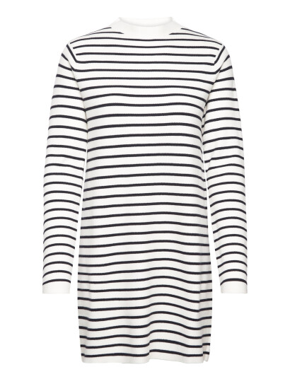 Mango Striped Jersey Dress White S Mango Striped Jersey Dress White S