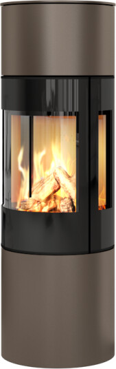 Rais Viva L 140 mocca gasspeis med sideglass og glassdør