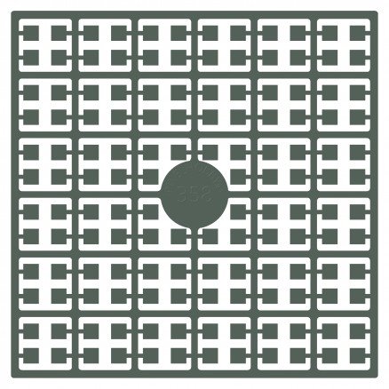 Pixelhobby Midi Perler 358 Grågrønn 2x2mm 140 pixels