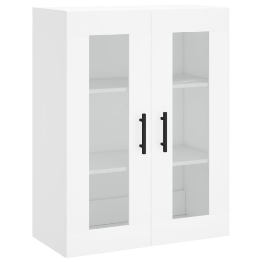 vidaXL Highboard hvit 69,5x34x180 cm konstruert tre 8720845477837