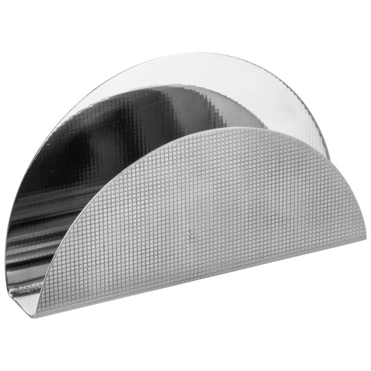 Pulsiva Serviettholder Romna; 13x7.5x2.5 cm BxHxD; Sølvfarge; Halvrund; 2 Stykk / Forpakning