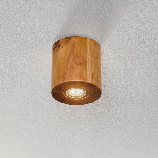 SOLLUX LIGHTING Ara taklampe som en sylinder i tre