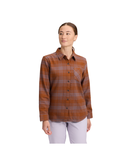 Black Diamond Women's Project Flannel Shirt Dark Mauve clay M Black Diamond Women's Project Flannel Shirt Dark Mauve clay M