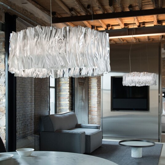 Accordéon LED hengelampe hvit 3000 K   Slamp   Stue   Design   Plast