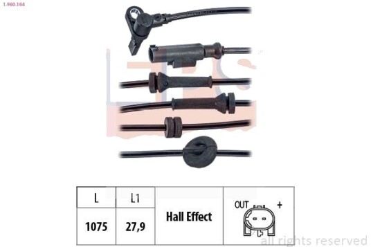 Sensor ABS EPS 1.960.164