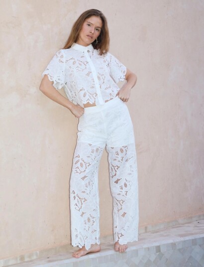 crās Floricras Pants White 36 crās Floricras Pants White 36