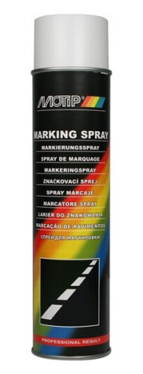 Motip Hvid Markeringsspray 600Ml. Motip Hvid Markeringsspray 600Ml.