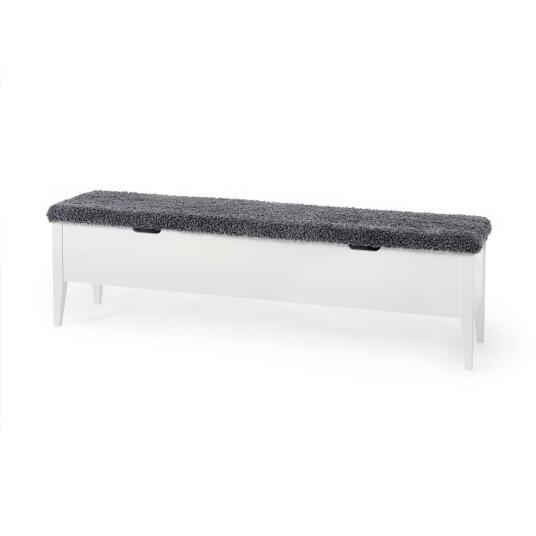 Torkelson KLINTE bänk 160 cm vitlack med fårpäls Vitlack/fårpäls 162 x 46 cm Hvit Torkelson KLINTE bänk 160 cm vitlack med fårpäls Vitlack/fårpäls 162 x 46 cm Hvit