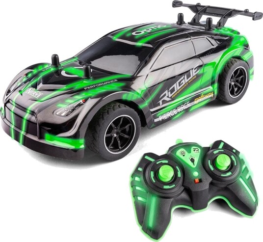 Speed Car RC Racer Radiostyrt Bil 1:18 Skala Lys & Damp 2.4GHz Speed Car RC Racer Radiostyrt Bil 1:18 Skala Lys & Damp 2.4GHz
