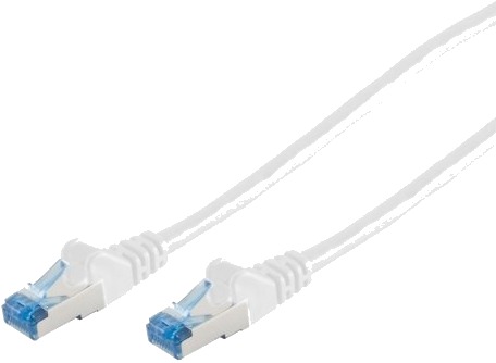 Patchkabel Cat6a Rj45 S/Ftp Pimf 0,5M Hvit