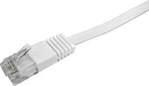 LogiLink CAT5e UTP Flat Patch Cable AWG 30 white 0