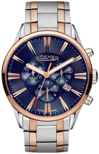Roamer Monza Herreklokke 508837 49 85 50 Superior Blå/Rose gulltonet Roamer Monza Herreklokke 508837 49 85 50 Superior Blå/Rose gulltonet