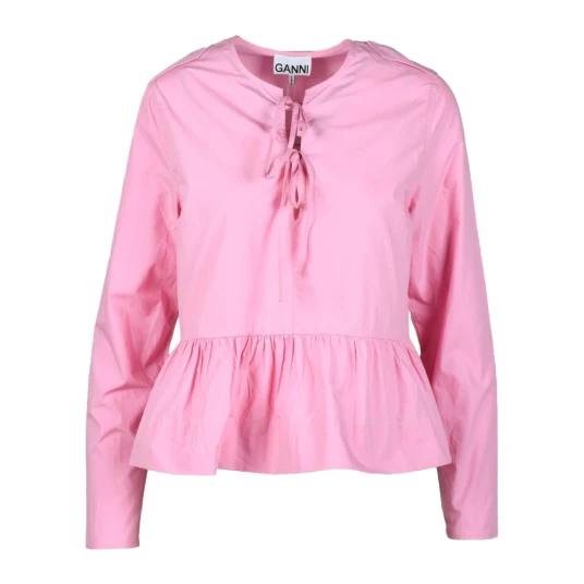 Ganni Dame Bluser & Skjorter Rosa XL,
