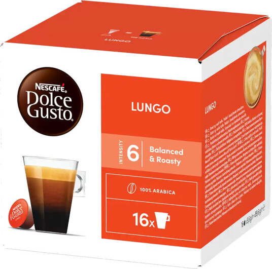 Nescafé | Lungo 16 kapsler til Dolce Gusto