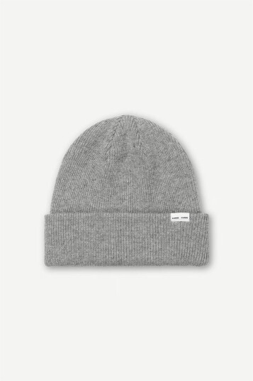 Samsøe Samsøe The Wool Beanie Grey Melange
