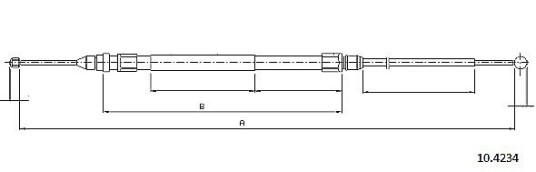 Metzger Tautrekk parkeringsbrems METZGER 10.4234