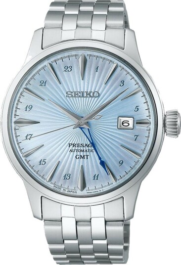Seiko Presage GMT Automatic herreklokke i stål