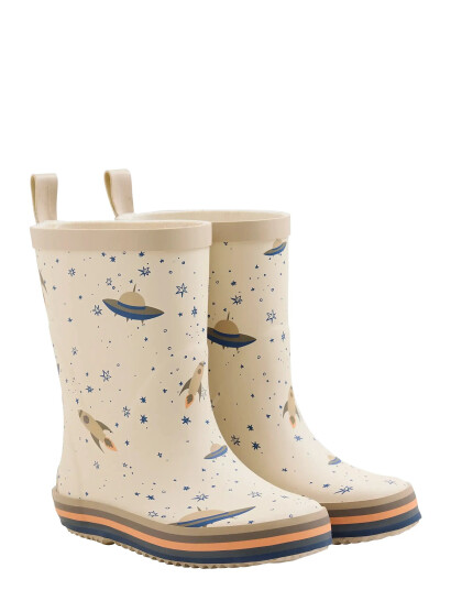 CeLaVi Wellies W. Badges Cream 30