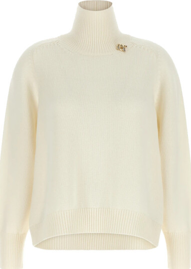 Fabiana Filippi Dame Strikkevarer Hvit 2XS,