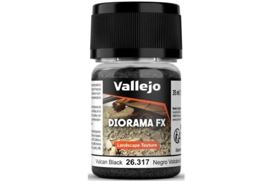 Diorama Fx Vulcan Black 0,1-2Mm, 35Ml