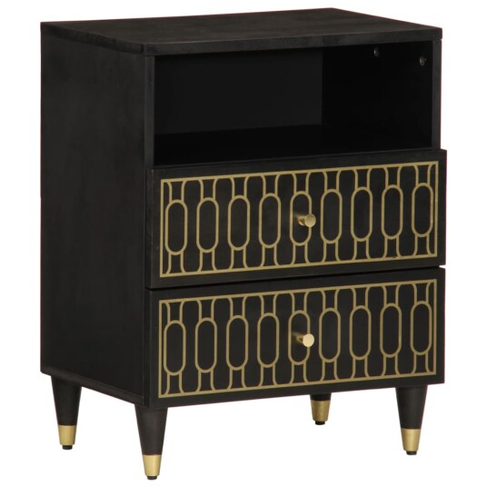 Nattbord 50x33x60 cm heltre mango 358330