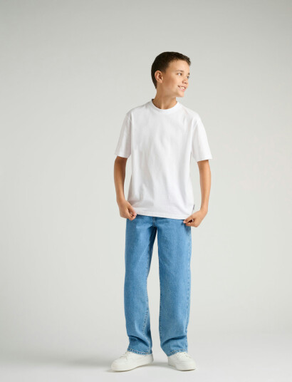 ONLY & SONS Osjfred Life Rlx Ss Tee Jrs Noos White 110 116