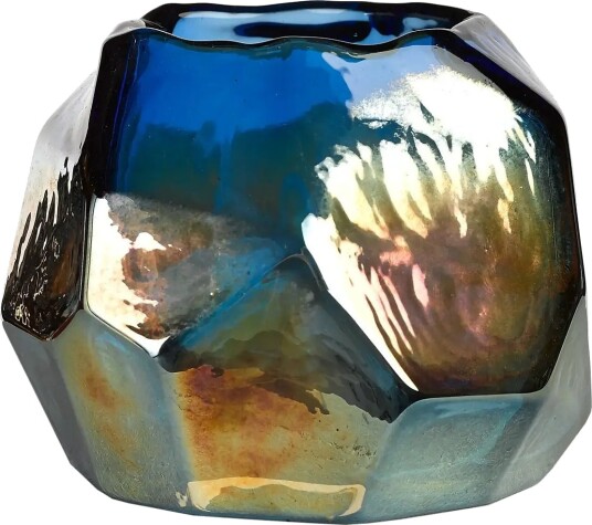 POLSPOTTEN Candle Holder Graphic Luster   Multi/patterned   Ø12.5X H10.5CM
