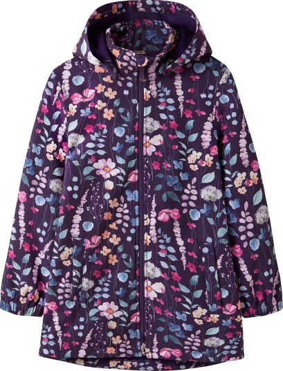 Name It Softshell Jakke Lang NkfAlfa08 AOP2 Kronejuvelen Name It 6 år (116) Softshell Blå Grønn Lilla Oransje Rosa