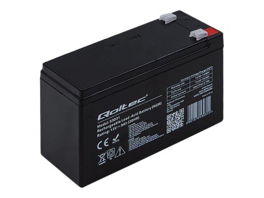 QOLTEC UPS-batteri - blysyre - 9 Ah QOLTEC UPS-batteri - blysyre - 9 Ah