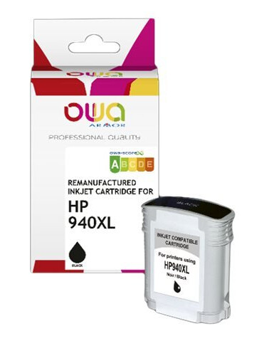 Owa - 69 Ml - Svart - Kompatibel - Boks - Gjenfabrikert - Blekkpatron (Alternativ For: Hp 940Xl) - For Hp Officejet Pro 8000 8500 8500 A909a 8500A 8500A A910a 8500A A910d