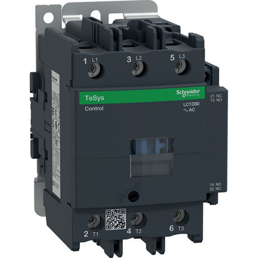 Schneider Electric Tesys d contactor lc1d80p7 3p 80a ac-3 37kw@400v 1no+1nc aux contact 230v 50/60hz ac coil (3389110442823) Schneider Electric Tesys d contactor lc1d80p7 3p 80a ac-3 37kw@400v 1no+1nc aux contact 230v 50/60hz ac coil (3389110442823)
