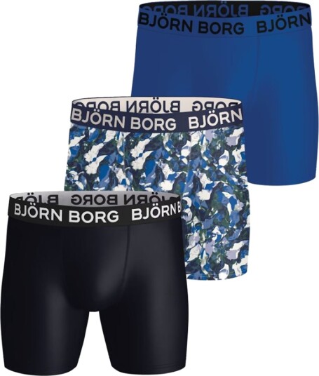 Björn Borg Sports Microfiber Boxer 3P Underbukser herre Multi Pack 4 S