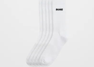 Björn Borg Essential Crew Sock 5p Sokker Hvit