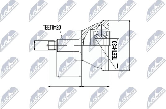 Drivledd NTY NPZ-SK-003 Drivledd NTY NPZ-SK-003