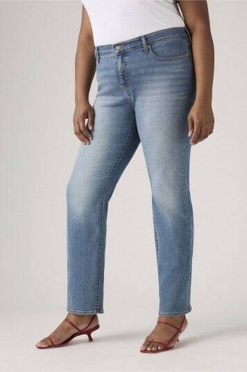 Levi's Plus   Jeans 314 Pl Shaping Straight   Blå