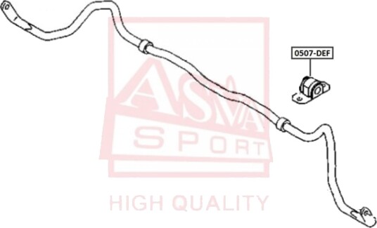 Foring, stabilisator ASVA 0507-DEF
