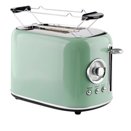 Emerio Retro Brødrister 800W for 2 skiver - Grønn