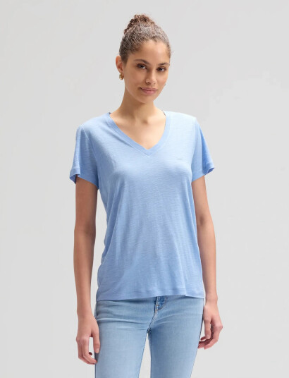 Lee Jeans V Neck Tee Blue M x 00