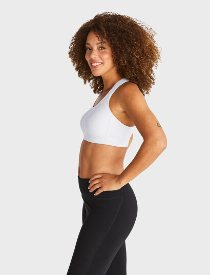 Swegmark Kimberly Iconic Sport Bra Moulded Cups - White - A x 90