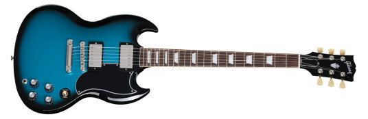 Gibson SG Standard 61 Stop Bar Pelham Blue Burst Gibson SG Standard 61 Stop Bar Pelham Blue Burst