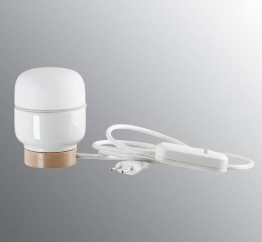 Ifø Ohm 100/130 bordlampe Svart/Opal glass Hvit Ifø Ohm 100/130 bordlampe Svart/Opal glass Hvit