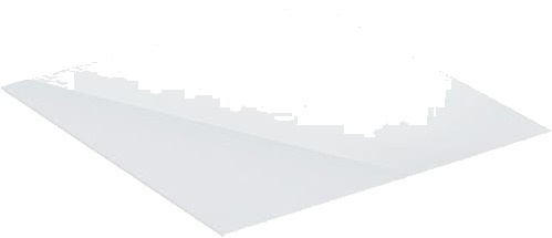 Afdækning One 45X0,6X46,5 Glas Hvid