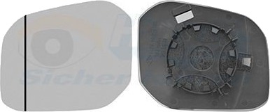 VAN WEZEL 5854835 Speilglass, ytterspeil