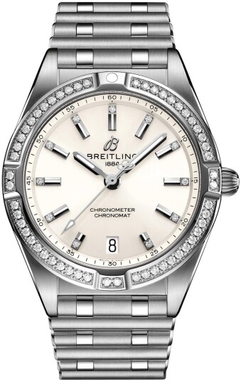 Breitling Dameklokke A77310591A1A1 Chronomat 32 Hvit/Stål Ø32 mm