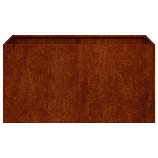 vidaXL Plantekasse rust 80x40x40 cm forvitringsstål