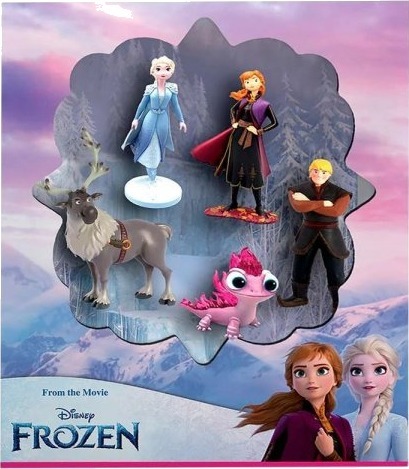 BULLYLAND Disney Frost 2 gaveeske med 5 lekefigurer 4-10 cm
