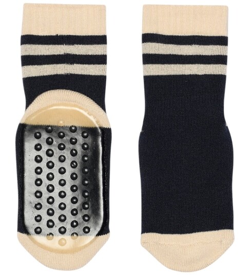 MP Sokker Frotté Anti Slip Norman Navy MP 25/28 Sokker Beige Blå 25 28